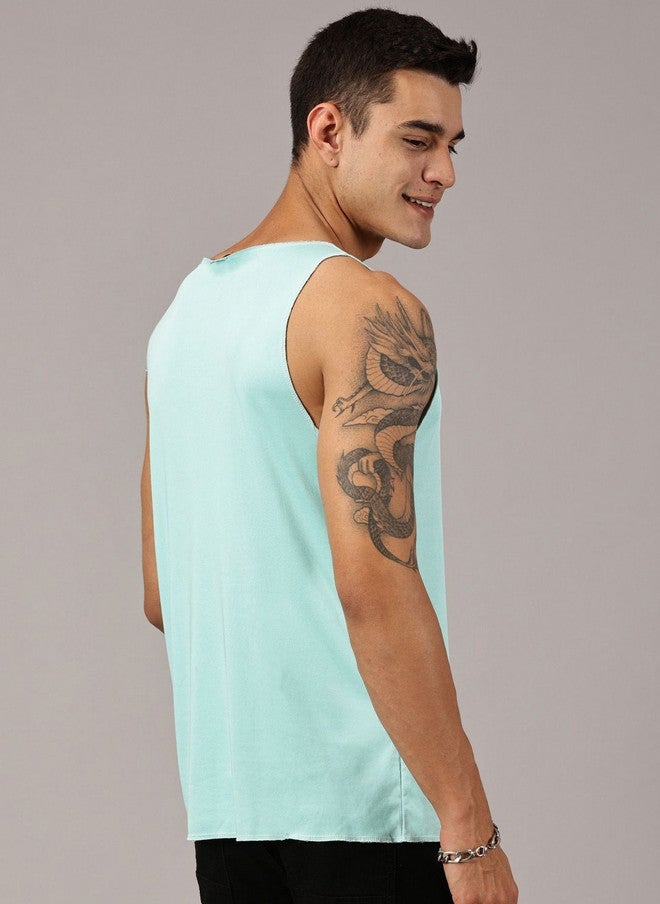 RODZEN Reverse Pack of 2 Printed Round Neck Sleeveless Tank Vests for Men - Image 4